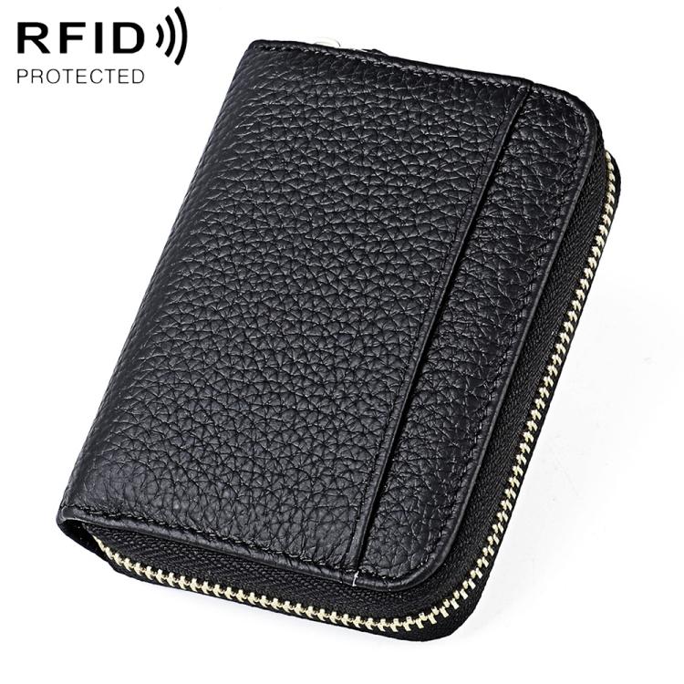 Borsa porta carte antifurto RFID in pelle KB19