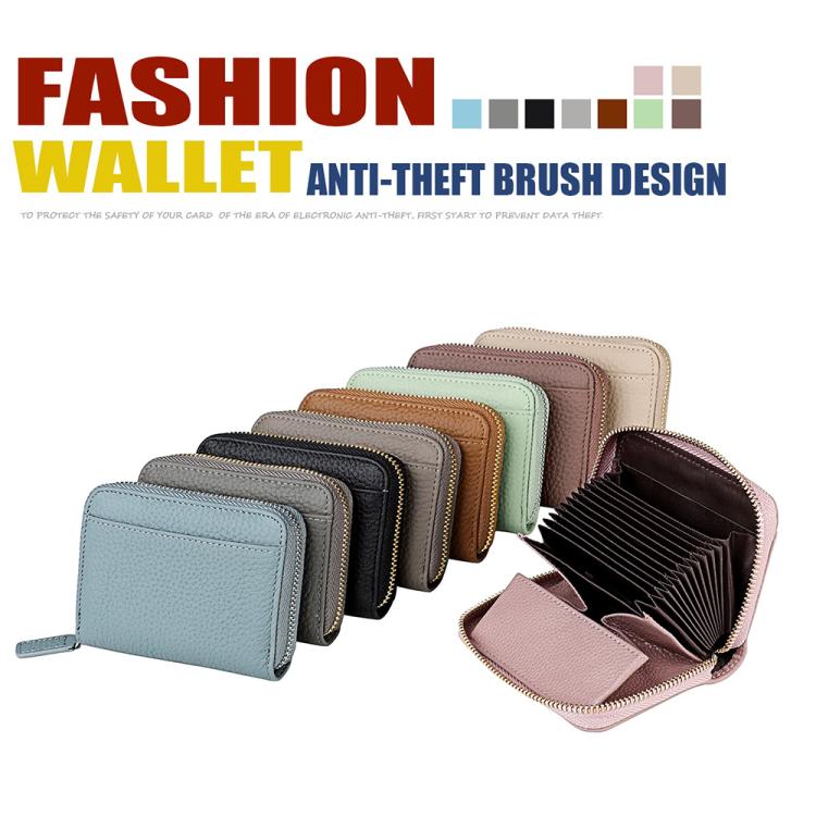 Borsa porta carte antifurto RFID in pelle KB19