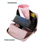 Borsa porta carte antifurto RFID in pelle KB19