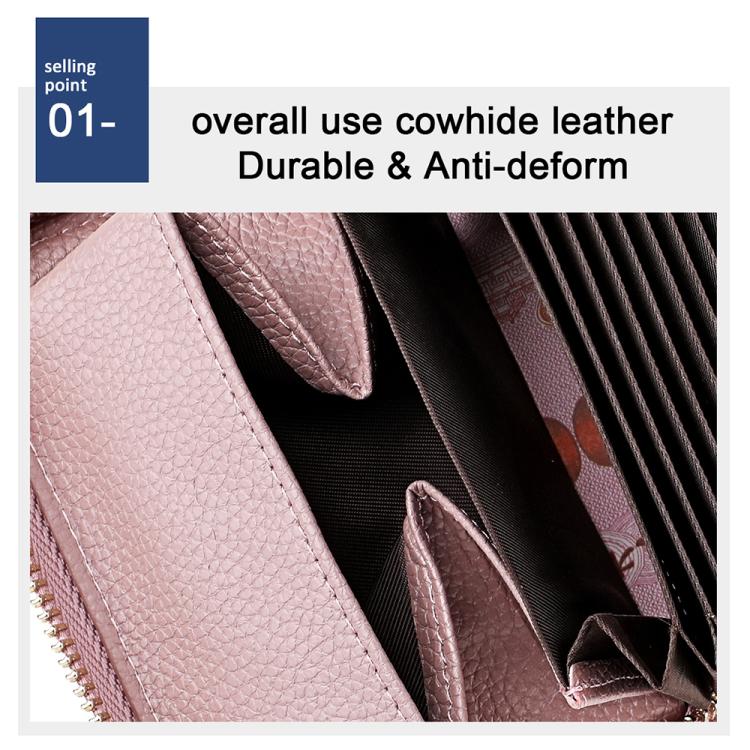 Borsa porta carte antifurto RFID in pelle KB19