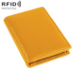 Borsa porta biglietti da visita in pelle con protezione RFID