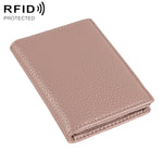 Borsa porta biglietti da visita in pelle con protezione RFID