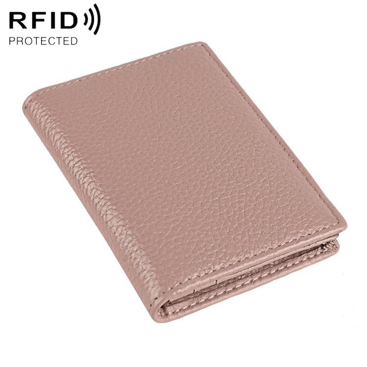 Borsa porta biglietti da visita in pelle con protezione RFID