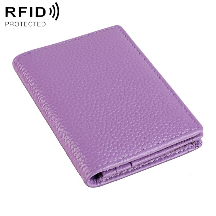 Borsa porta biglietti da visita in pelle con protezione RFID