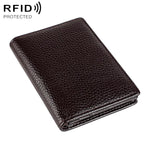 Borsa porta biglietti da visita in pelle con protezione RFID