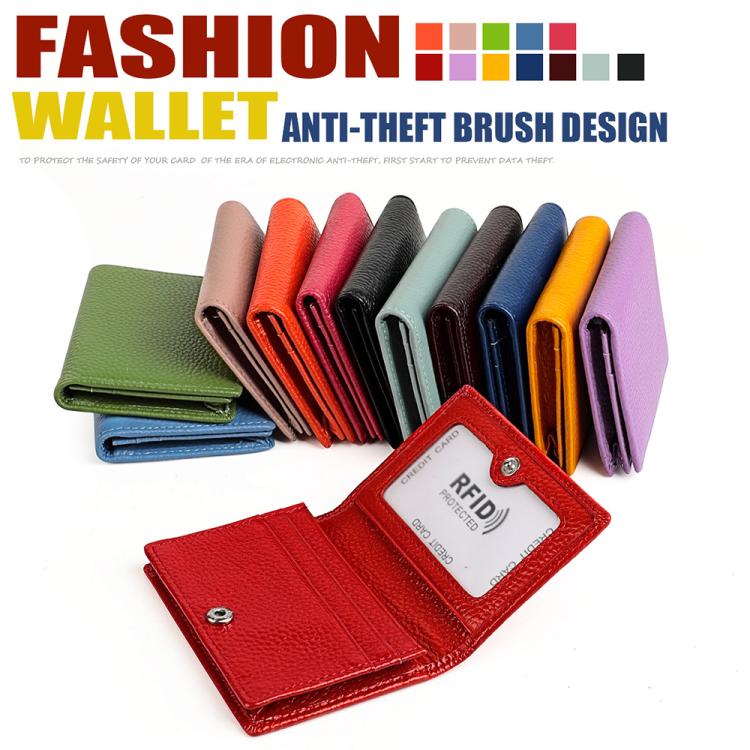 Borsa porta biglietti da visita in pelle con protezione RFID