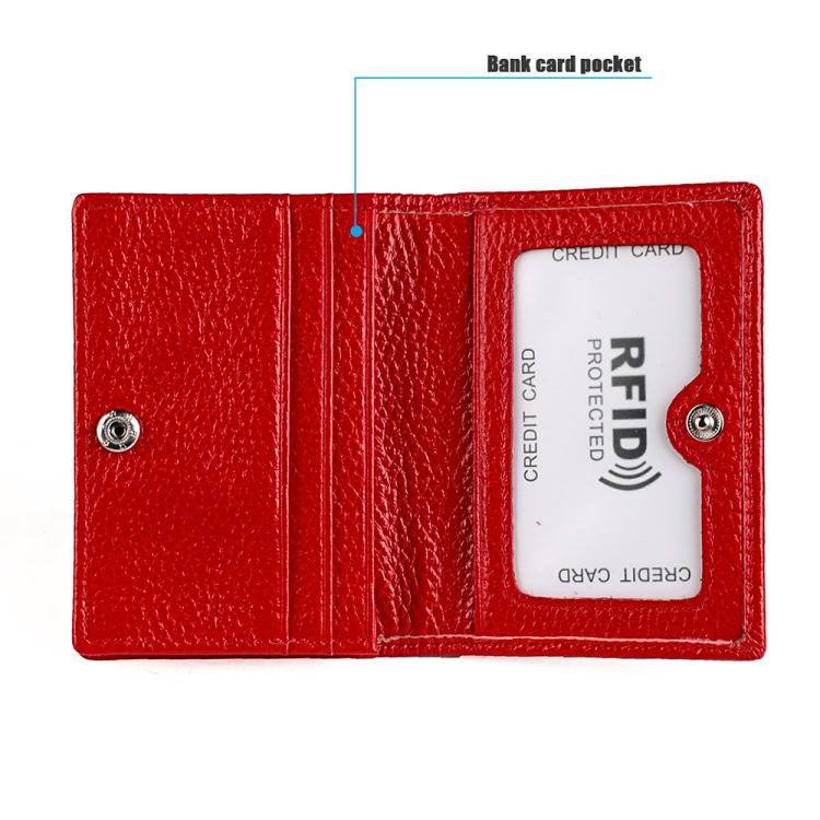 Borsa porta biglietti da visita in pelle con protezione RFID