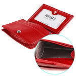 Borsa porta biglietti da visita in pelle con protezione RFID