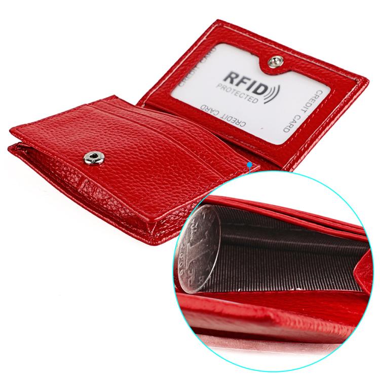 Borsa porta biglietti da visita in pelle con protezione RFID