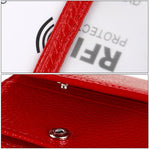 Borsa porta biglietti da visita in pelle con protezione RFID