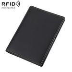 Borsa porta badge antifurto RFID in pelle Crazy Horse