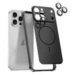 Custodia magnetica con cornice in metallo per iPhone 14 Pro