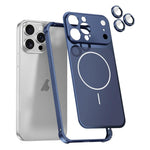 Custodia magnetica con cornice in metallo per iPhone 14 Pro