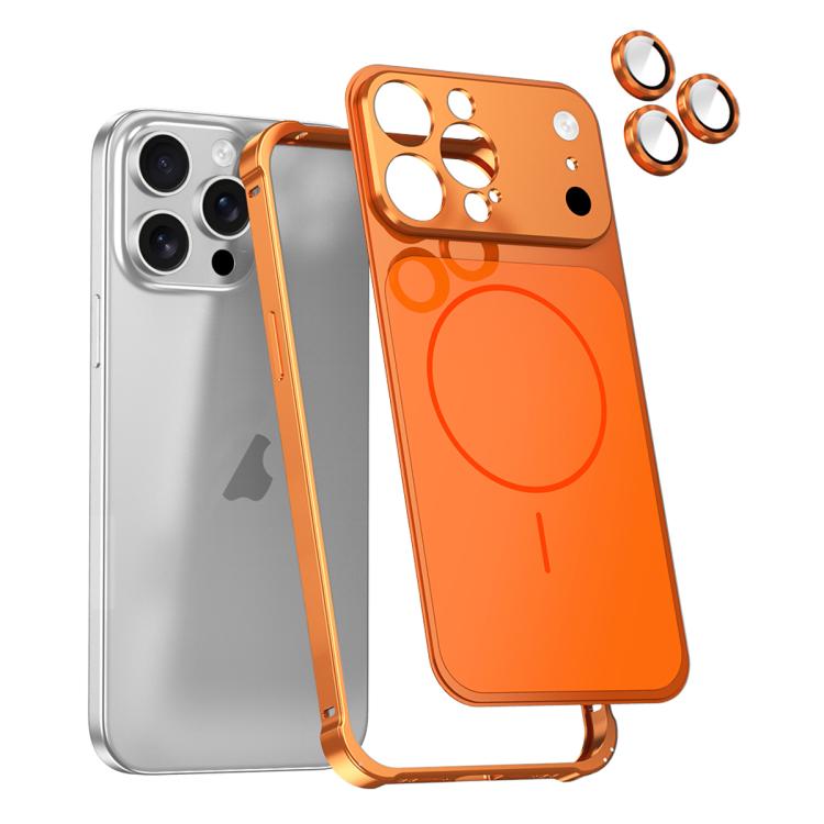 Custodia magnetica con cornice in metallo per iPhone 14 Pro