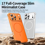 Custodia magnetica con cornice in metallo per iPhone 14 Pro