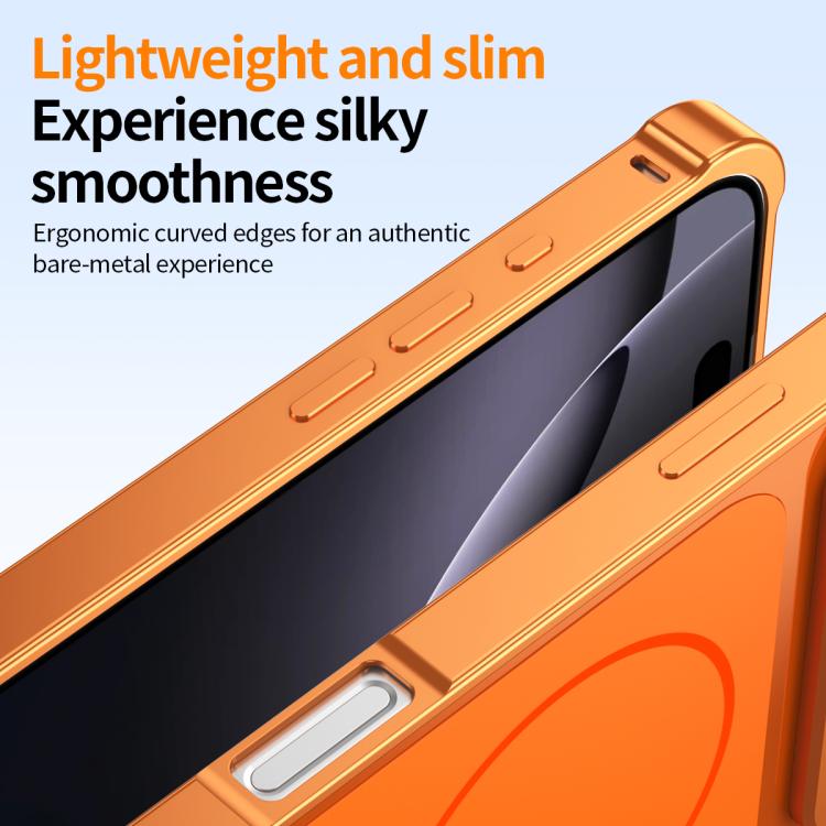 Custodia magnetica con cornice in metallo per iPhone 14 Pro