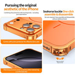 Custodia magnetica con cornice in metallo per iPhone 14 Pro