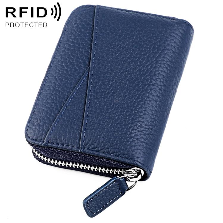 Portafoglio porta carte in vera pelle con RFID