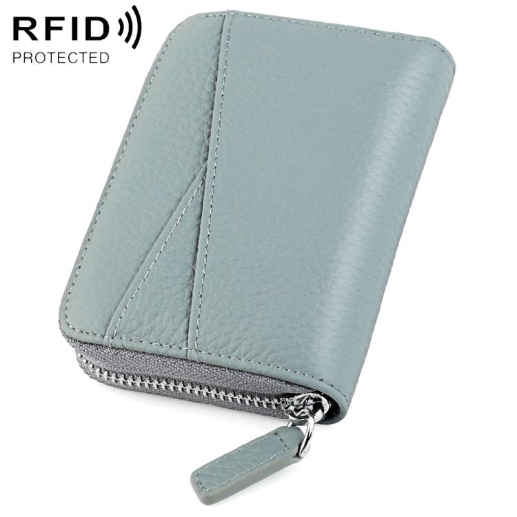 Portafoglio porta carte in vera pelle con RFID