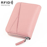 Portafoglio porta carte in vera pelle con RFID
