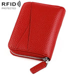 Portafoglio porta carte in vera pelle con RFID