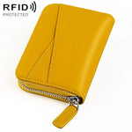 Portafoglio porta carte in vera pelle con RFID
