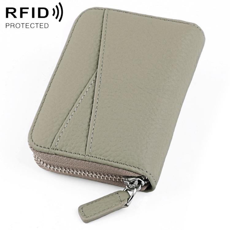 Portafoglio porta carte in vera pelle con RFID