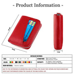 Portafoglio porta carte in vera pelle con RFID