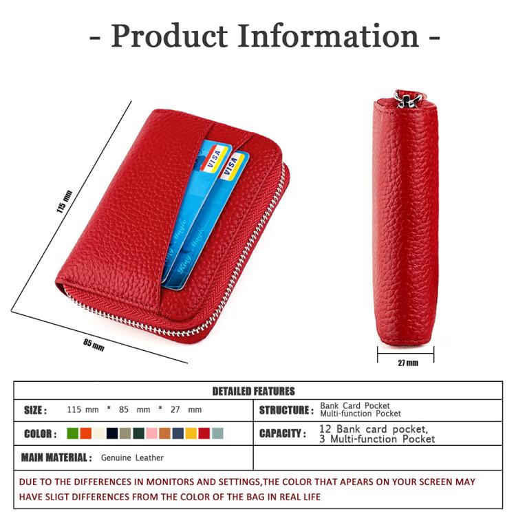 Portafoglio porta carte in vera pelle con RFID