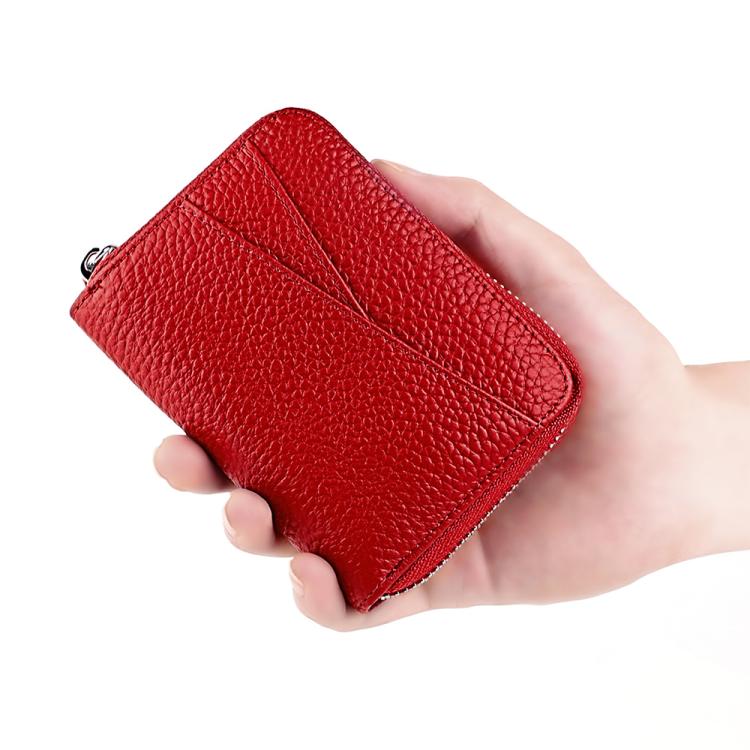 Portafoglio porta carte in vera pelle con RFID
