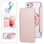 Custodia ultra sottile in ecopelle con supporto girevole per Samsung Galaxy S22