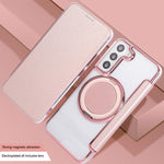 Custodia ultra sottile in ecopelle con supporto girevole per Samsung Galaxy S22