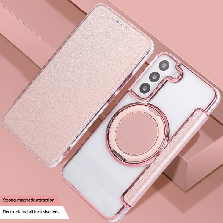 Custodia ultra sottile in ecopelle con supporto girevole per Samsung Galaxy S22