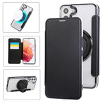 Custodia ultra sottile in ecopelle con supporto girevole per Samsung Galaxy S22