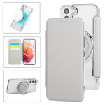 Custodia ultra sottile in ecopelle con supporto girevole per Samsung Galaxy S22