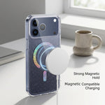 Custodia magnetica in TPU con glitter per iPhone 17 Pro Max