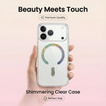 Custodia magnetica in TPU con glitter per iPhone 17 Pro Max