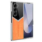 Custodia ecopelle vegana effetto legno con pellicola per Samsung Galaxy Z Fold3