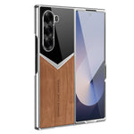 Custodia ecopelle vegana effetto legno con pellicola per Samsung Galaxy Z Fold3