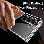 Custodia ecopelle vegana effetto legno con pellicola per Samsung Galaxy Z Fold3