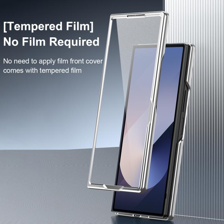 Custodia ecopelle vegana effetto legno con pellicola per Samsung Galaxy Z Fold3