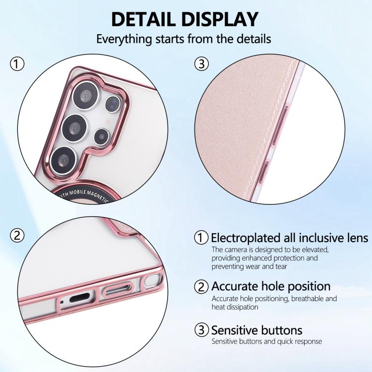 Custodia ultra sottile in ecopelle con placcatura magnetica per Samsung Galaxy