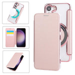 Custodia ultra sottile in ecopelle con placcatura magnetica per Samsung Galaxy