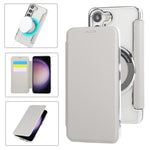 Custodia ultra sottile in ecopelle con placcatura magnetica per Samsung Galaxy