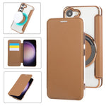 Custodia ultra sottile in ecopelle con placcatura magnetica per Samsung Galaxy