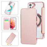 Custodia ultra sottile in ecopelle con placcatura magnetica per Samsung Galaxy