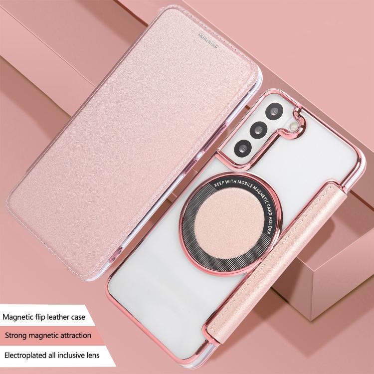 Custodia ultra sottile in ecopelle con placcatura magnetica per Samsung Galaxy