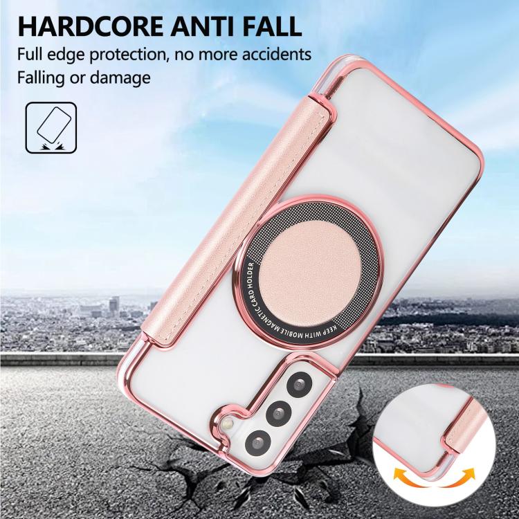 Custodia ultra sottile in ecopelle con placcatura magnetica per Samsung Galaxy