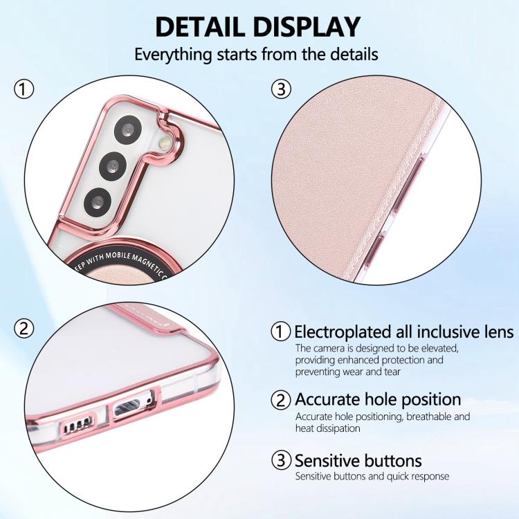 Custodia ultra sottile in ecopelle con placcatura magnetica per Samsung Galaxy
