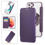 Custodia ultra sottile in ecopelle con placcatura magnetica per Samsung Galaxy